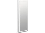 Vidaxl Armadio Portagioie A Specchio Con Illuminazione Led A Parete Bianco
