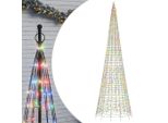 Vidaxl Albero Di Natale A Led Per Pennone 1534 Led Multicolore 500 Cm