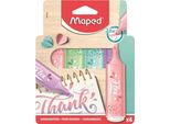 Evidenziatore Maped Fluo Peps Pastel Set Di 4 Maped