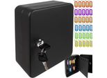 Set Di Cassette Portachiavi Bloccabile 30/48 Ganci 30/48 Portachiavi Con Passanti Ed Etichette Scrivibili Montaggio A Parete In Acciaio 22631, Dimensioni: 30 Ganci