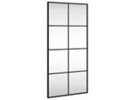 Vidaxl Specchio Da Parete Nero 40X80 Cm Rettangolare In Ferro