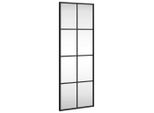 Vidaxl Specchio Da Parete Nero 30X80 Cm Rettangolare In Ferro