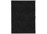 Vidaxl Tappeto Shaggy Pamplona A Pelo Alto Moderno Nero 140X200 Cm