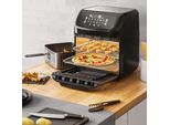 Friggitrice Ad Aria Calda Arendo, 1800 W, Friggitrice Ad Aria, Friggitrice Ad Aria Calda A Convezione, Mini Forno In Acciaio Inox, Senza Bpa, Nero