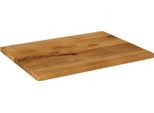 Vidaxl Piano Da Tavolo 80X50X2,5 Cm Rettangolare In Legno Massiccio Di Mango