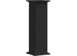 Vidaxl Supporto Per Piante Nero 33X33X100 Cm Materiale A Base Di Legno