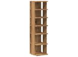Vidaxl Scarpiera Rovere Artigianale 28X27X102 Cm Materiale A Base Di Legno