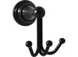 Morava Retro - Accessorio Da Bagno Appendiabiti Triplo, Nero - Opaco MKA0105CMAT, Rav SlezáK