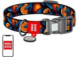 Collare In Nylon Con Codice Qr Per Cani Waudog Arancione, Taglia Xl