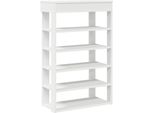 Vidaxl Portascarpe Bianco 60X30X98 Cm Materiale A Base Di Legno