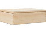 Vidaxl Scatola Di Legno Con Coperchio 40X30X13 Cm In Legno Di Pino Massiccio