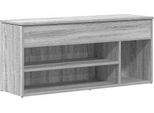 Vidaxl Panca Per Scarpe Grigio Sonoma 102X30,5X45 Cm Materiale A Base Di Legno