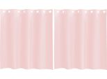 Vidaxl Tende In Voile Con Occhielli 2 Pz. Rosa Chiaro 140X140 Cm