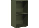 Vidaxl Rastrelliera Per Legna Da Ardere Verde Oliva 40X30X75 Cm Acciaio Laminato A Freddo