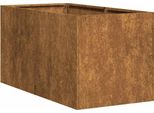 Vidaxl Fioriera Rusty 40X80X40 Cm Acciaio Resistente Alle Intemperie