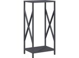 Vidaxl Porta Legna Antracite 34X25X70 Cm Acciaio Laminato A Freddo