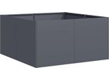 Vidaxl Fioriera Antracite 80X80X40 Cm Acciaio Laminato A Freddo
