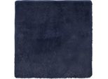 Vidaxl Tappeto Shaggy A Pelo Alto Navarra Blu Navy 200X200 Cm Poliestere
