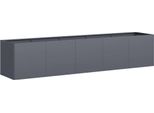 Vidaxl Fioriera Antracite 200 X 40 X 40 Cm Acciaio Laminato A Freddo