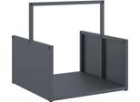 Vidaxl Porta Legna Antracite 40X40X40 Cm Acciaio Laminato A Freddo