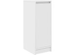 Vidaxl Scarpiera Bianca 29,5X34X76 Cm Materiale A Base Di Legno