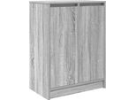 Vidaxl Scarpiera Grigio Sonoma 57X34X76 Cm Materiale A Base Di Legno
