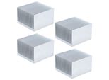 4 Alette Di Raffreddamento Dissipatore Di Calore In Alluminio Dissipatore Di Calore Per Modulo Cpu Elettronico 60 X 60 X 39 Mm Senza Adesivo
