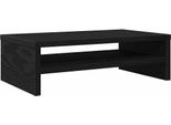 Vidaxl Supporto Per Monitor In Rovere Nero 42X24X13 Cm Materiale A Base Di Legno