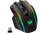 Redragon Mouse Da Gioco Wireless Rgb, 16000 Dpi, Mouse Ottico 2.4G/USB-C Mmo Con 16 Pulsanti Programmabili, 12 Pulsanti Laterali, Mouse Ergonomico Da 45 Ore