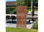 Parete Divisoria "Kilsturd"" In Acciaio Corten 180 X 90 Cm In Acciaio Inox"