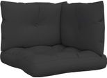 Vidaxl Cuscino Pallet 3 Pezzi In Tessuto Nero