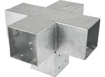 Giunto Angolare Per Pergola Per Pali 12 X 12 Cm Modello A Croce - Per Pezzo