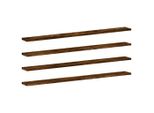 Syfax™ Mensole Parete 4Pz Rovere Fumo 100X10X1,5 Cm Legno Multistrato