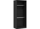 Syfax™ Guardaroba Rovere Nero 80 X 50 X 200 Cm Legno Multistrato