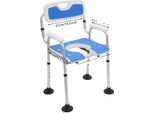 Sedia Da Doccia, Regolabile In Altezza, Design Resistente E Robusto, Blu
