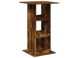 Syfax™ Tavolo Bar Portaoggetti Rovere Fumo 60X60X102 Cm Multistrato