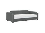 Syfax™ Divano Letto Con Materasso Grigio Scuro 80X200 Cm In Tessuto