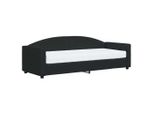 Syfax™ Divano Letto Con Materasso Nero 80X200 Cm In Tessuto