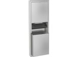 Kwc Ar Combinazione Carta-Spazzatura, Rodan, Acciaio Inox, 411X1148X171 Mm, Montaggio Esterno, Circa 23 L
