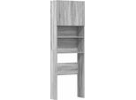 Vidaxl Armadio Per Lavatrice Grigio Sonoma 64X24X190 Cm Materiale A Base Di Legno