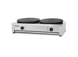 Vertes Crepes Maker Piastra Per Crepes Crepiera Elettrica In Acciaio Inox Con Piastra 2X 40Cm 2X 3000W, Temperatura Variabile In Continuo Da 50-300°C