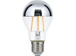 Lampadina Led E27 Lampada 8W 2700K 730 Lumen Forma Di Lampadina, Argento, Trasparente, Bianco Caldo, Dimmerabile