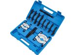 Set Di Estrattori Per Cuscinetti - 12 Pezzi - Acciaio Al Carbonio 45 - Per Ingranaggi, Ruote Dentate, Pulegge, Volanti - Trattati Termicamente, Zincati - Scatola Blu