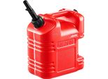 Tanica Di Carburante Vevor, 9,5 L, Tanica Di Benzina Con Beccuccio E Scala Trasparente, Portata Massima 15L/Min, Contenitore Di Liquidi Per La Maggior Parte Delle Auto, Moto, Atv E Utv, Rosso, 1 Pz.