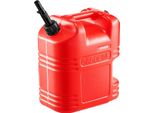 Tanica Di Carburante Vevor, 19 L, Tanica Di Benzina Con Beccuccio E Scala Trasparente, Portata Massima 15 L/Min, Contenitore Di Liquidi Per La Maggior Parte Delle Auto, Moto, Atv E Utv, Rosso, 1 Pz.