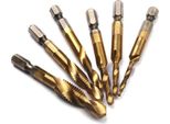 Inf Set Di Punte Per Maschiatura Esagonali M8X0.75 Acciaio Al Carbonio, 6 Pezzi