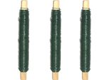 Inf Filo Metallico Verde Per Fiori, 3 Pezzi, 50M, Filo Di Ferro Per Arte Floreale