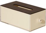Inf Elegante Scatola Per Fazzoletti In Acrilico Perlato - Porta Tovaglioli Pmma Beige