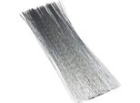 Inf Filo Metallico Argentato 40Cm, 100 Pezzi - Ideale Per Composizioni Floreali Fai Da Te