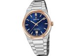 Orologio Da Polso Festina Swiss Made Da Uomo In Acciaio Inossidabile Argento D2UF20065/2